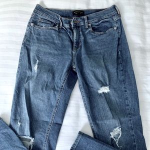 Banana Republic Girlfriend Distressed Jeans
